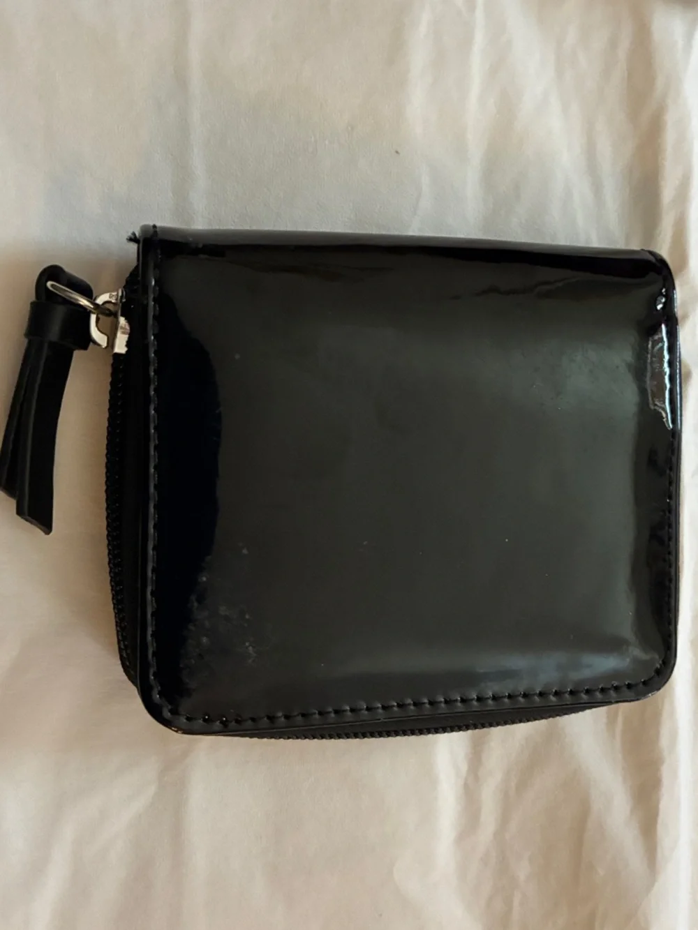 Nine West Set: Croc Embossed Teal Wristlet & Glossy Black Bow Wallet